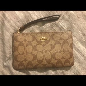 Coach Signature Wristlet